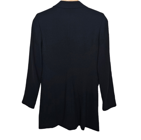 Aritzia Babaton Amell Blazer Black Double Breasted Long Lined Size 0 - Picture 3 of 9